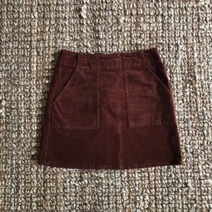 h&m - corduroy a-line skirt (size 2)